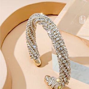 Rhinestone Cuff Bracelet
